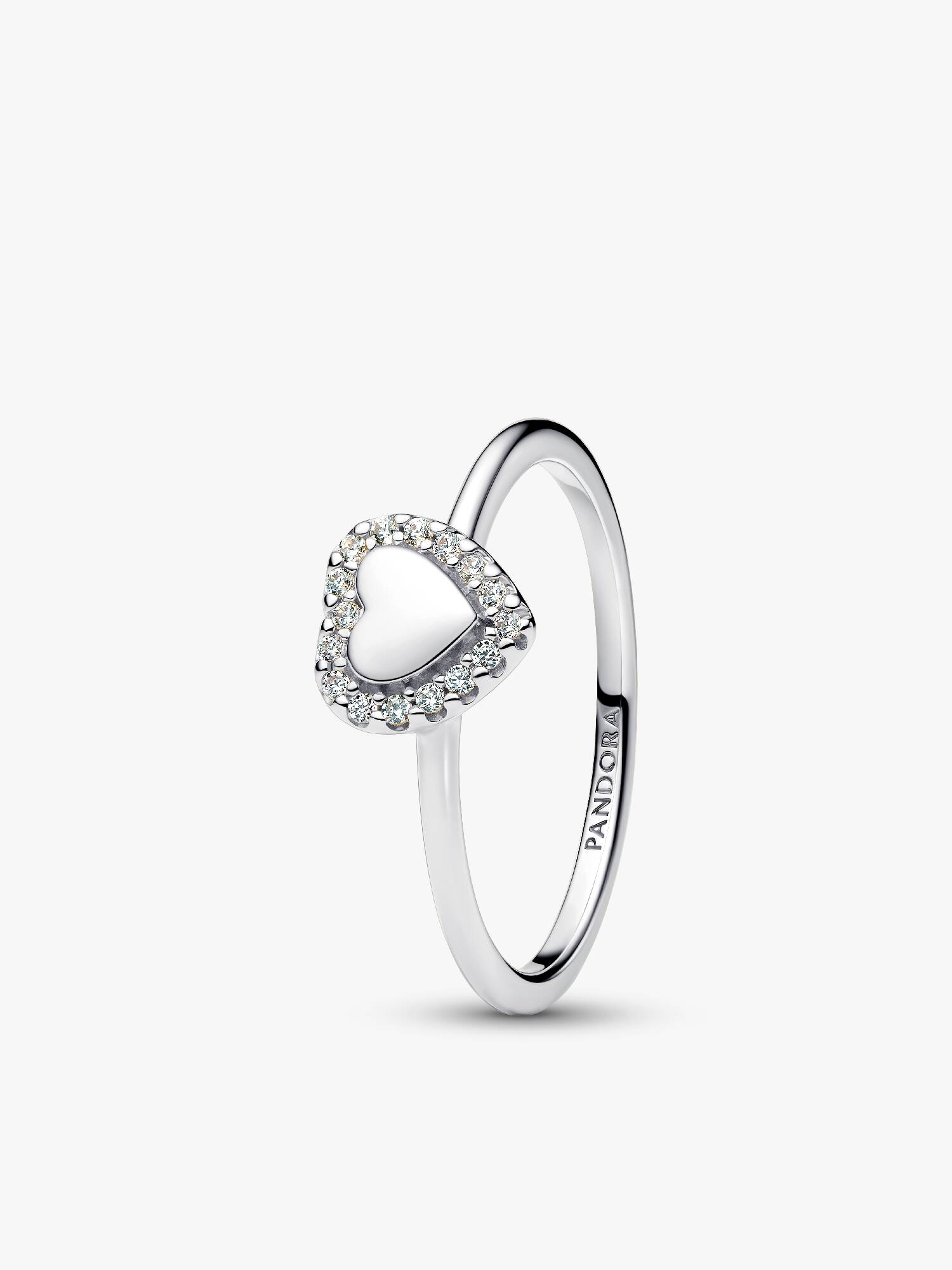 Gravierbarer Herz Strahlenkranz Ring