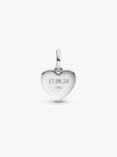 Charm pendente a cuore Love da incidere