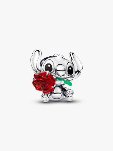 Charm Disney Verre de Murano Rose Stitch