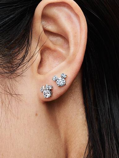 Clous d'Oreilles Scintillants Disney Mickey & Minnie