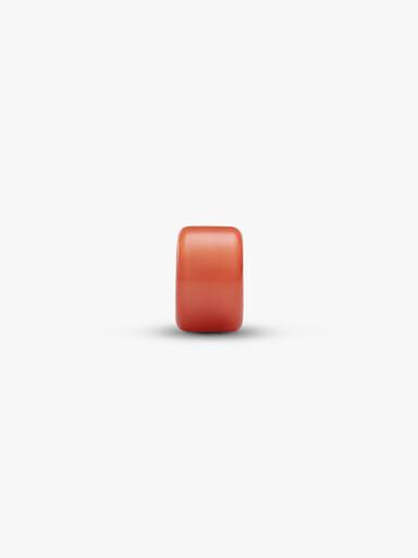 Orangefarbenes Murano-Glas Mini-Charm