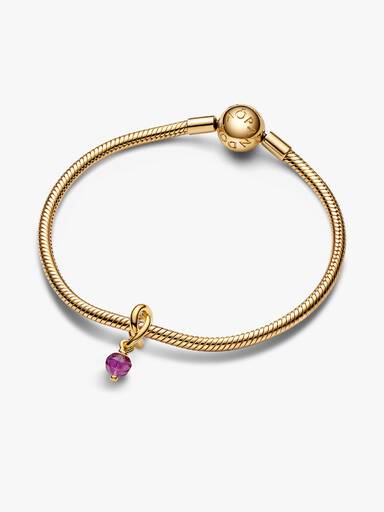Febbraio Pendente Cerchio Eterno Viola Febbraio