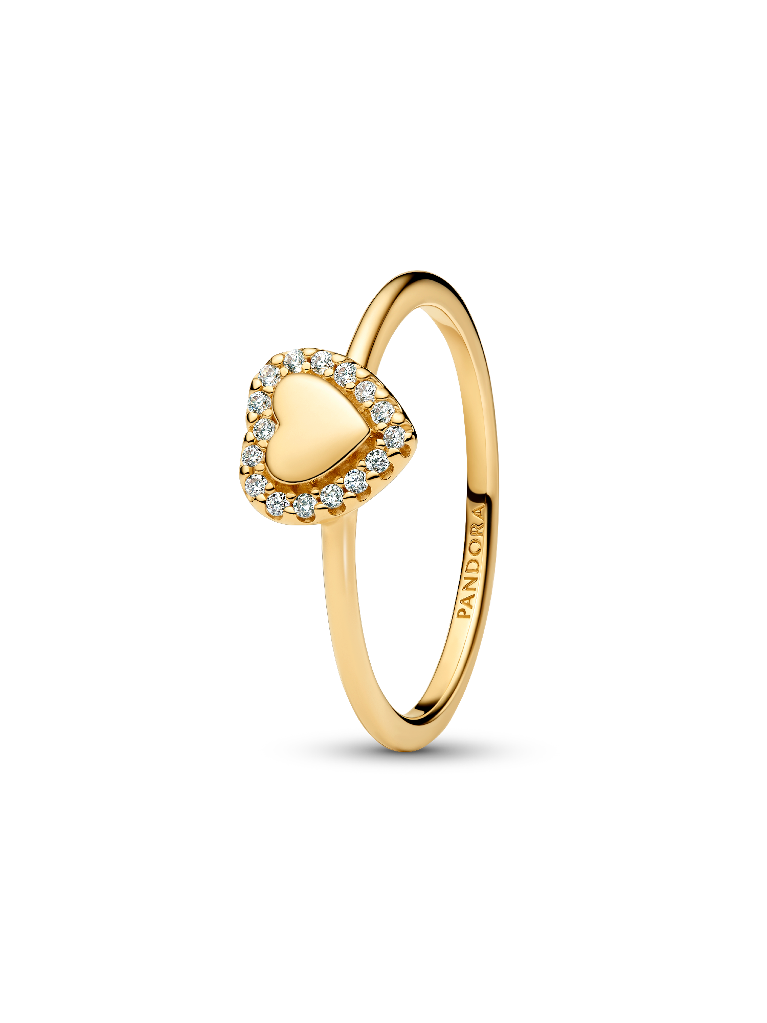 Gravierbarer Herz Strahlenkranz Ring