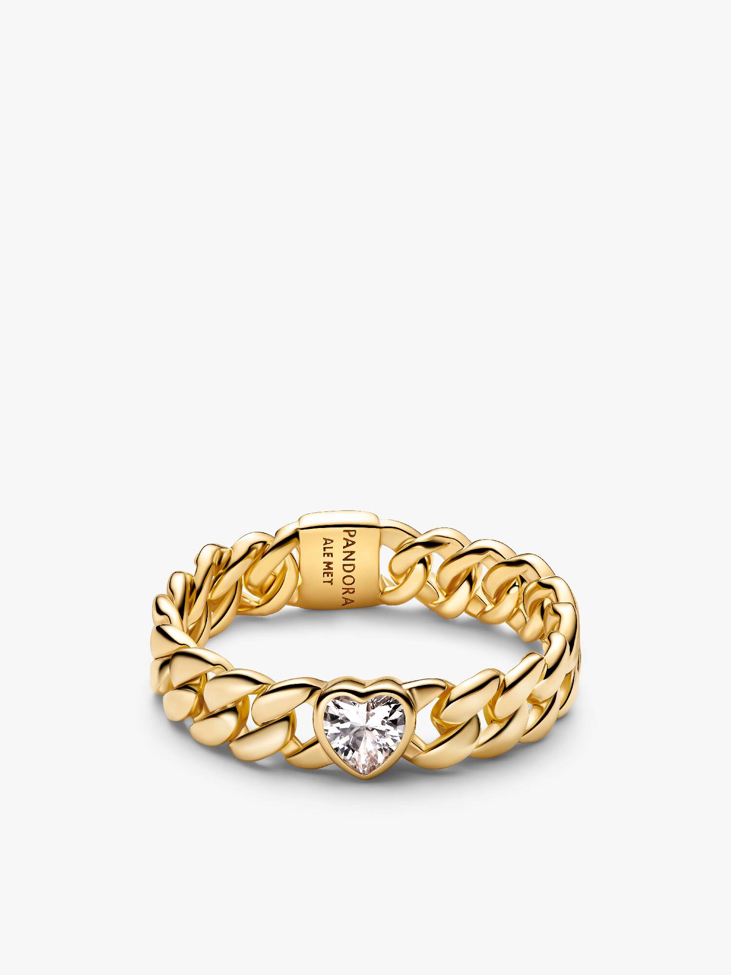 Anello Maglia Cubana Cuore