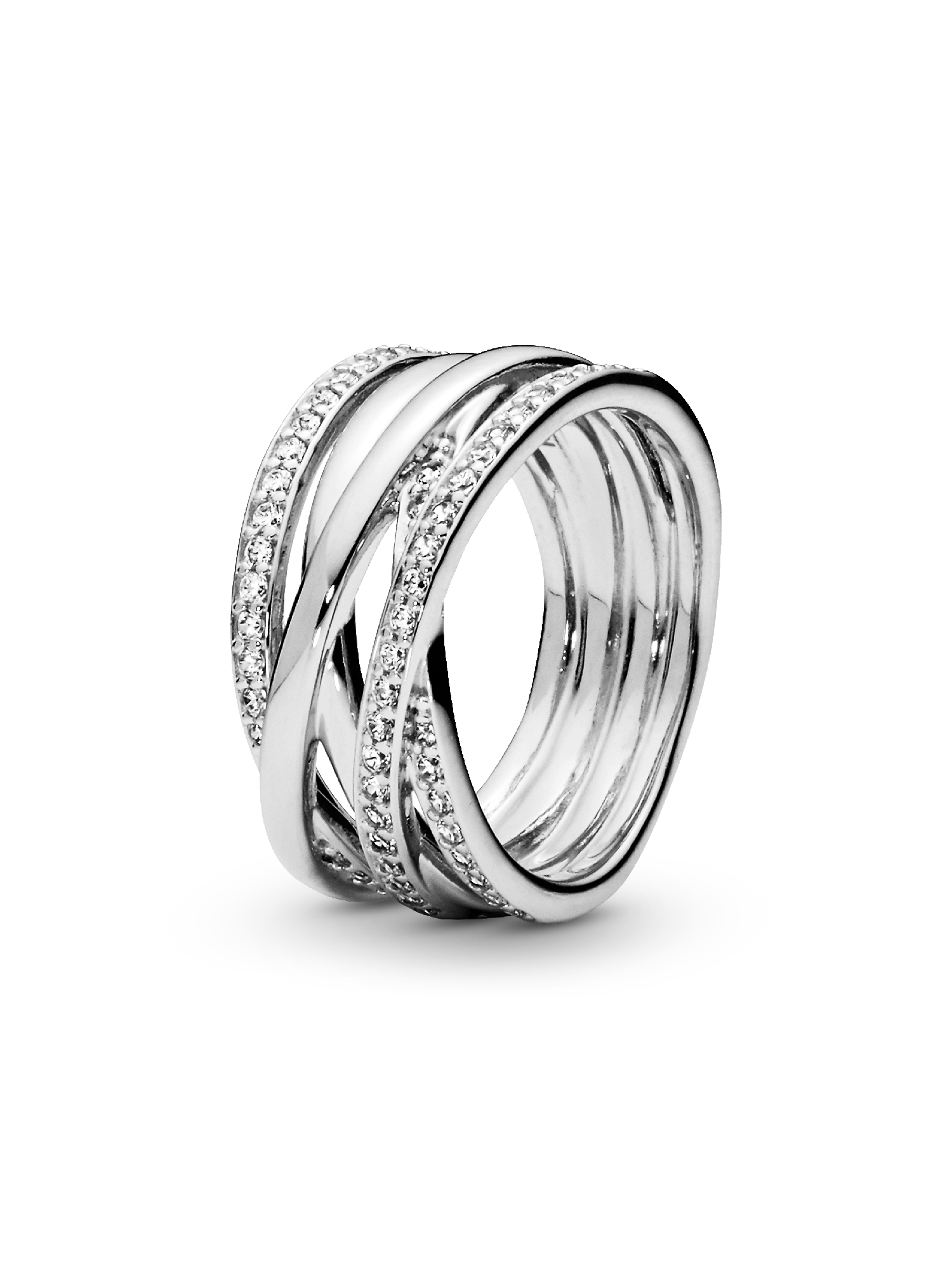 Funkelnde Bänder Ring
