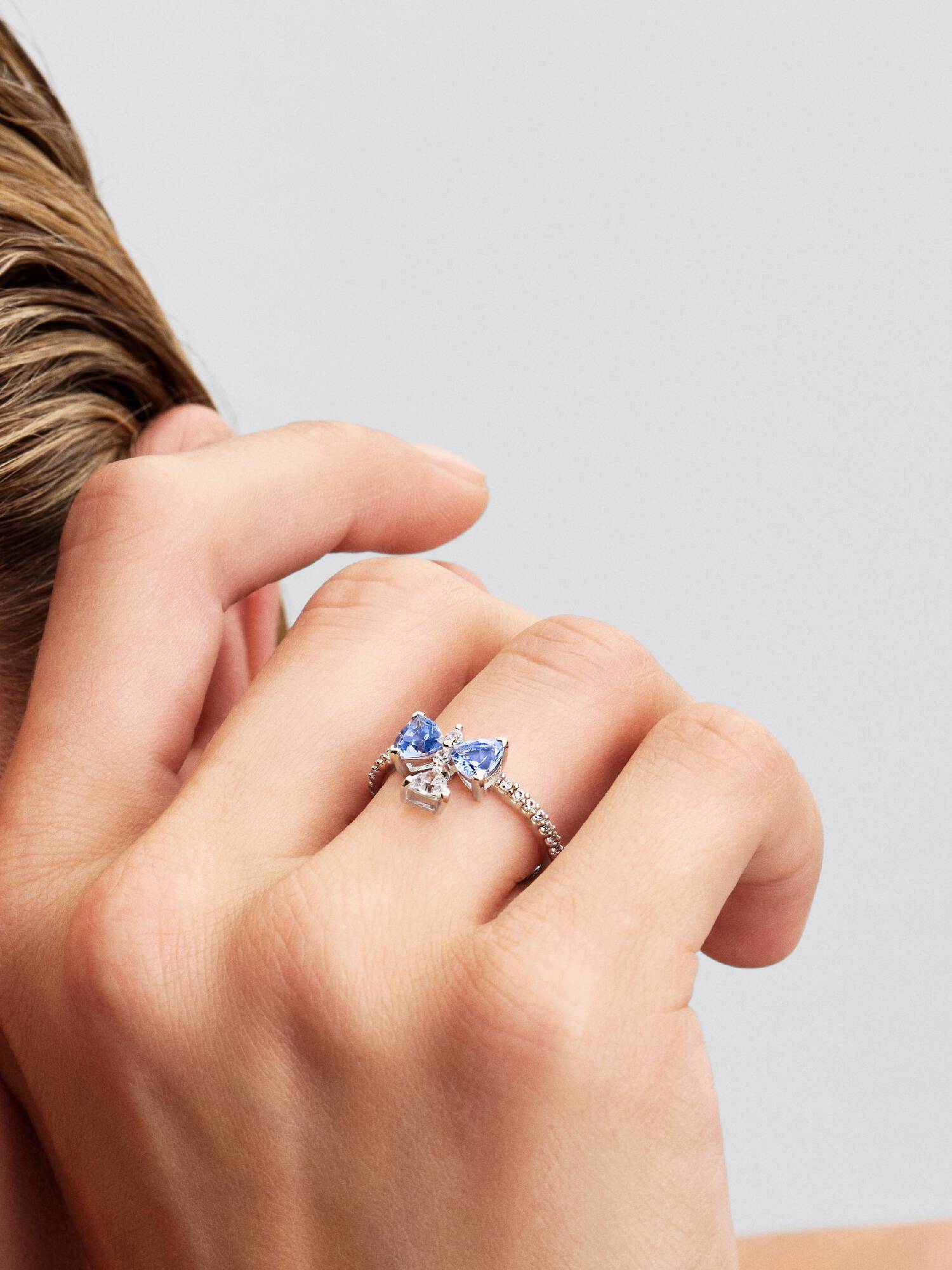 Anello con fiocco blu Bridgerton