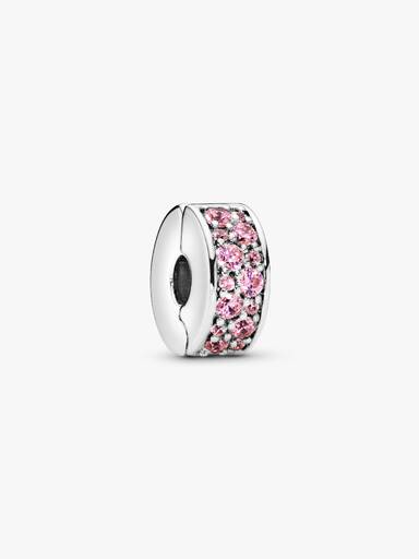 Charm Clip Pavé Rose
