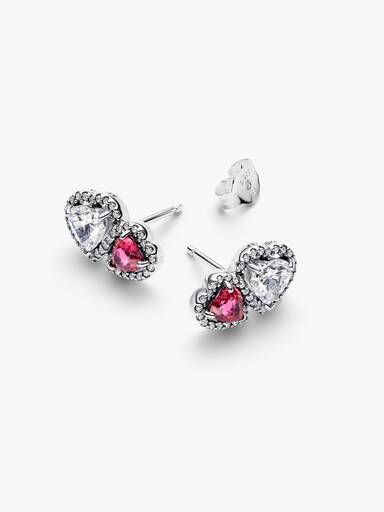 Clous d'Oreilles Cœurs Halo