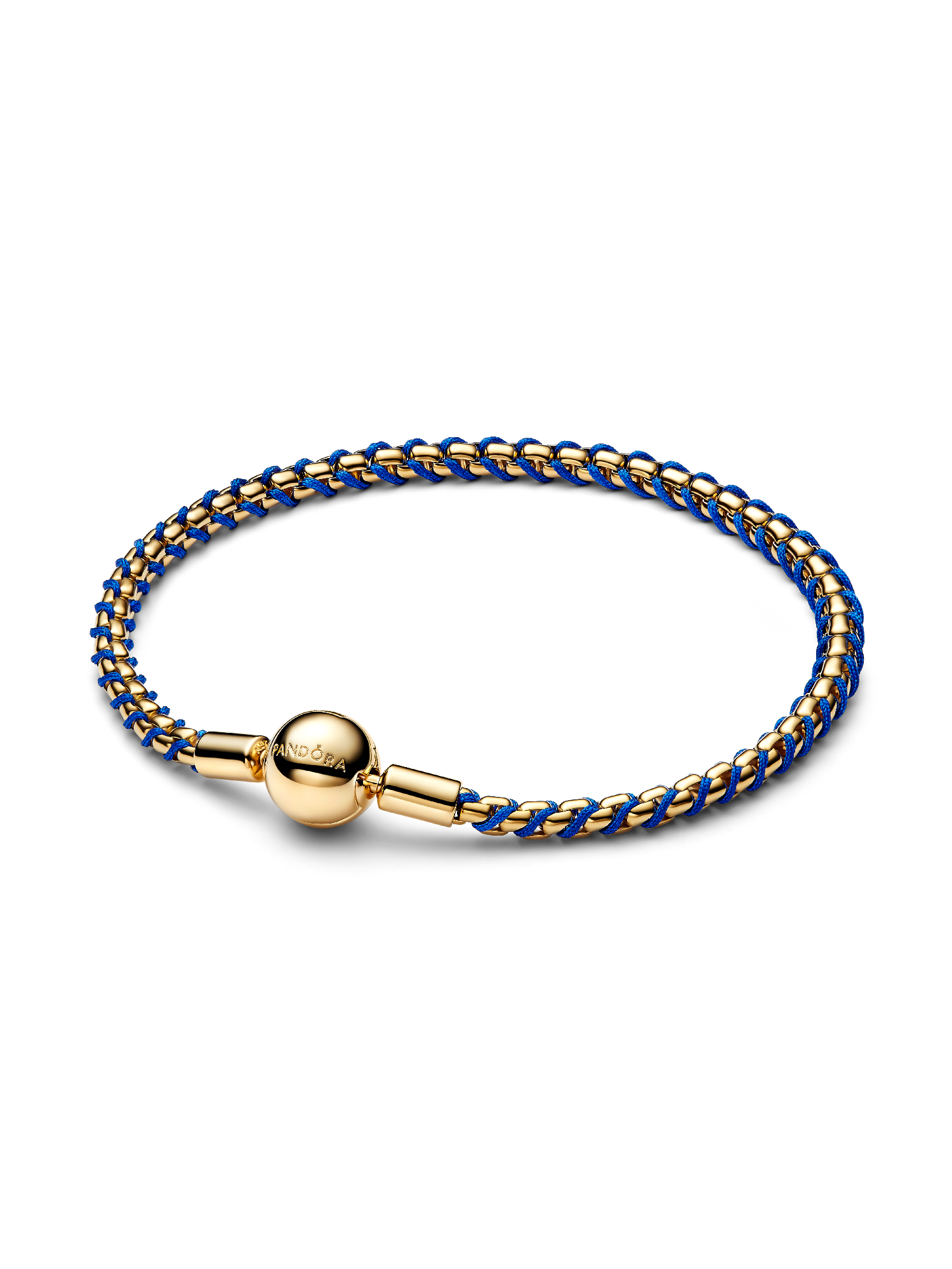 Blaue Kordel Kastenkette Armband