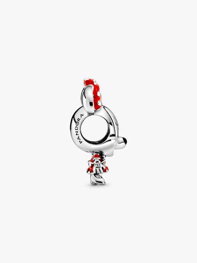 Disney, Charm Minnie con abito e fiocco a pois