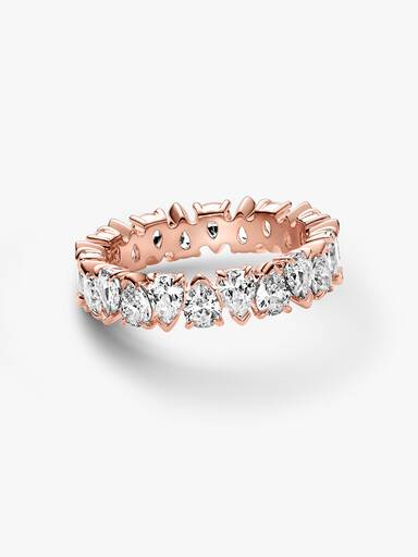 Anello Fascia Gocce Asimmetriche