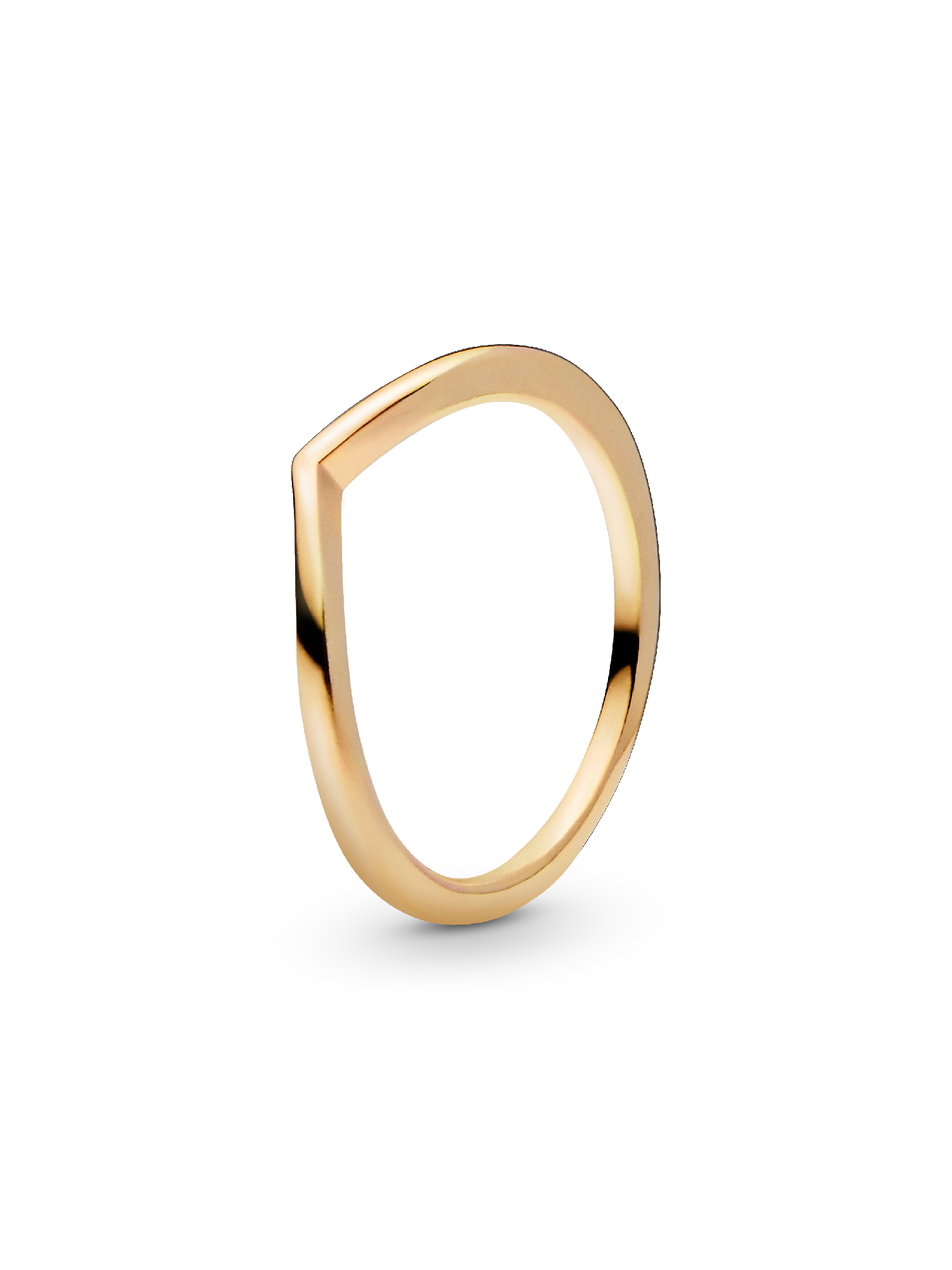 Polierter Wishbone-Ring