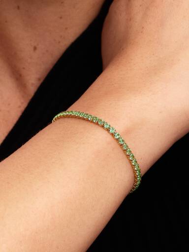 Bracciale Tennis Sparkling Green