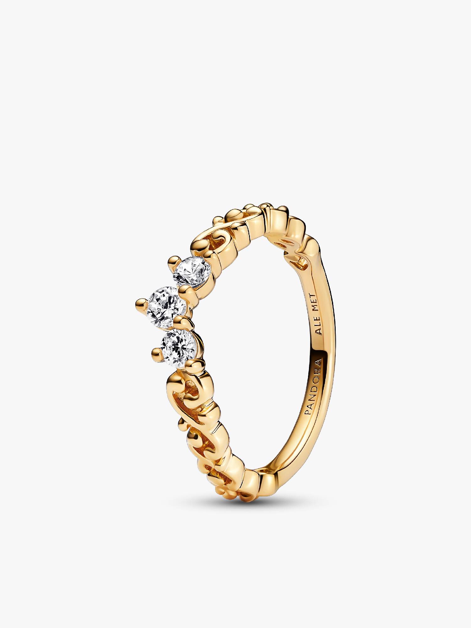 Anello regale Tiara e spirali