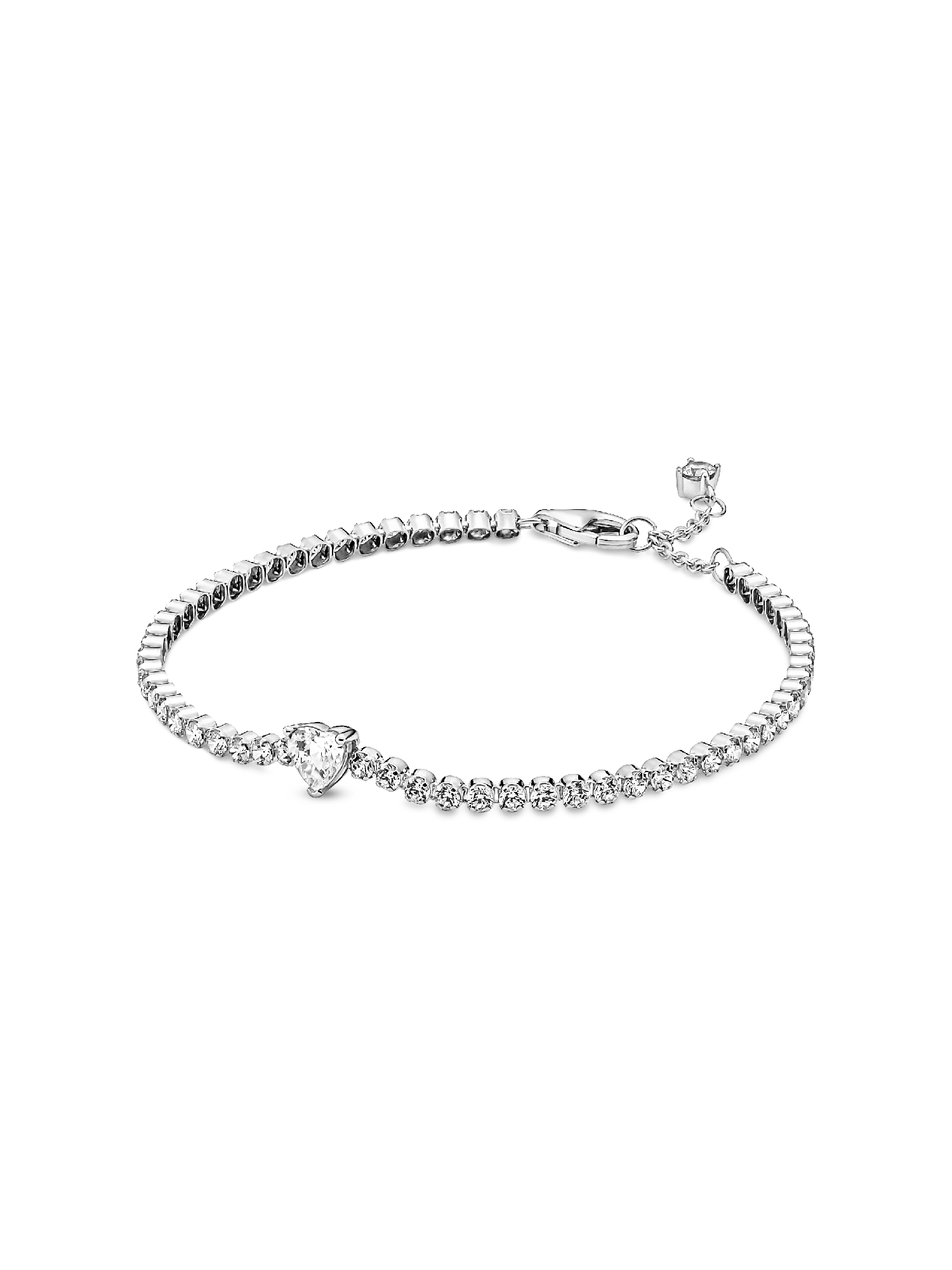 Funkelndes Herz Tennisarmband