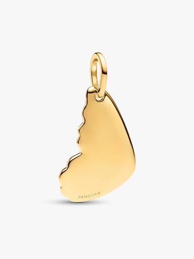 Pendentif Plaque Aile de Papillon Gravable