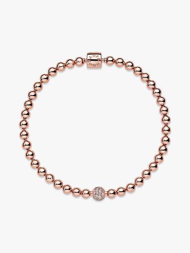 Bracciale Sfere Luminose e Pavè