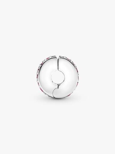 Charm Clip Pavé Rose