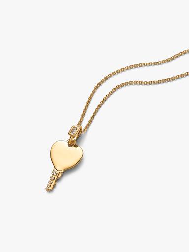 Pendentif Clé Cœur Gravable