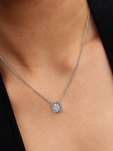 Collier à Pendentif Halo