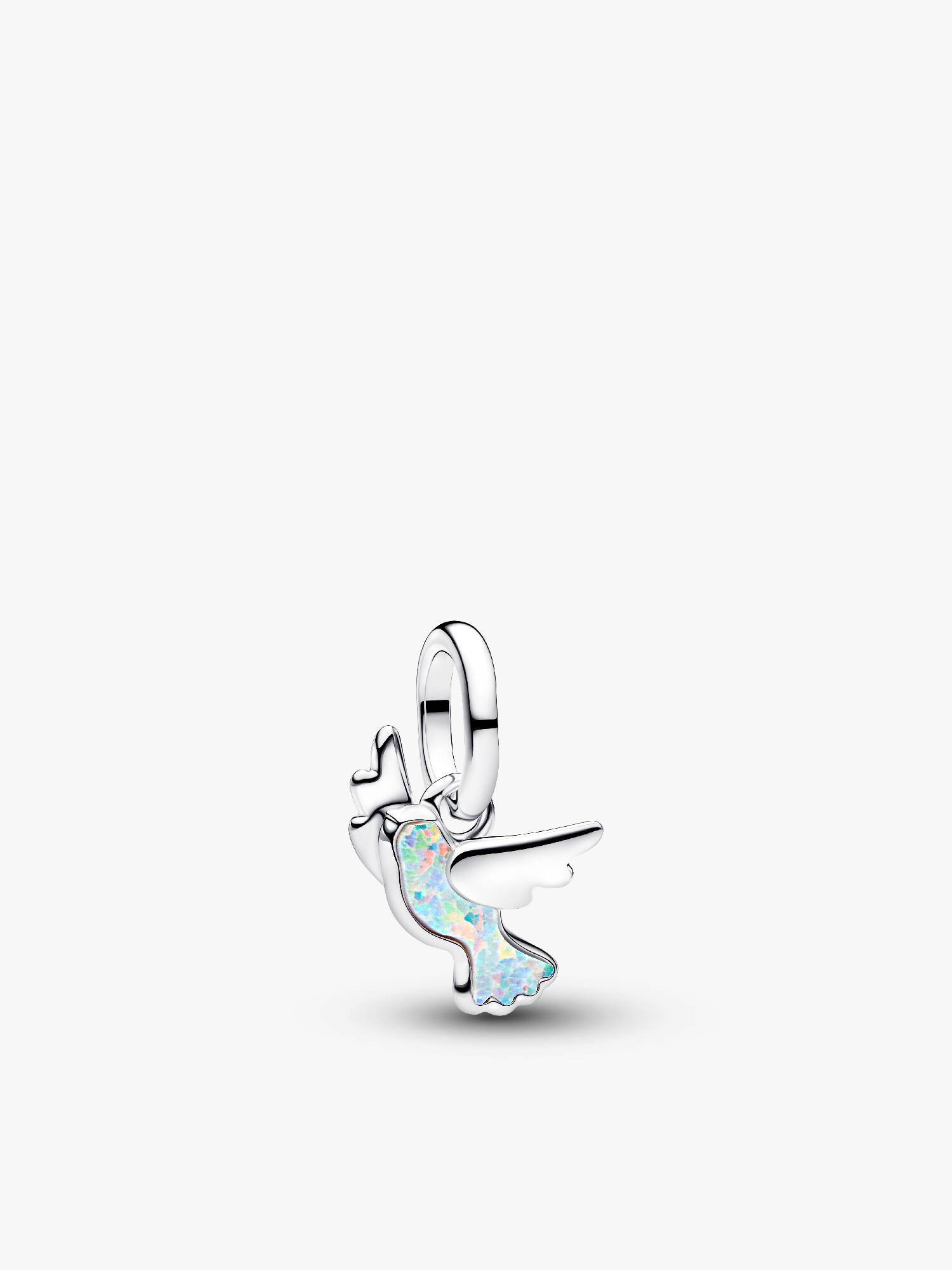 Weiße Taube Mini-Charm-Anhänger