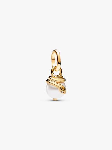 Charm Mini Pendente Snake Perlescente