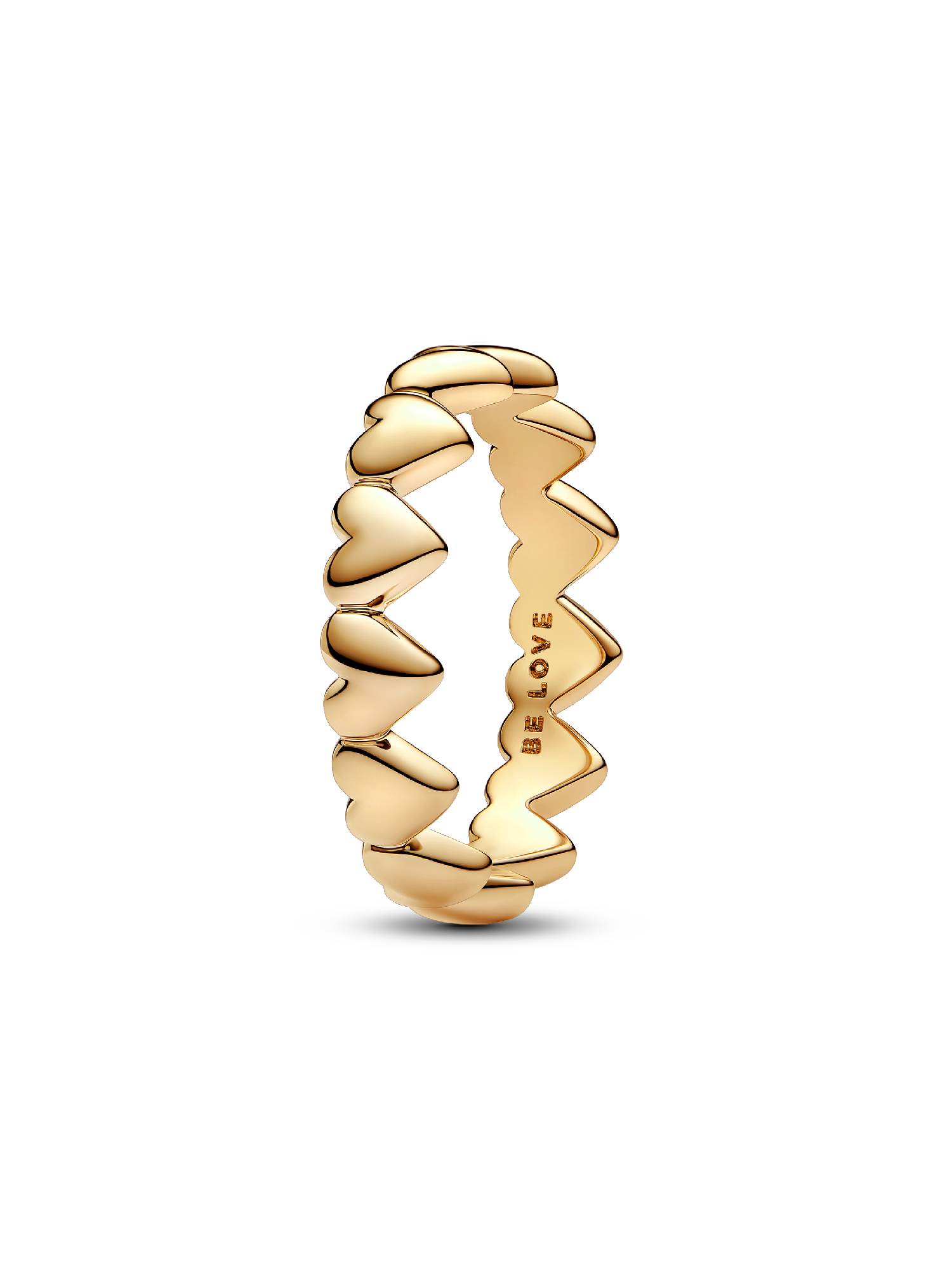 Reihe von Herzen Ring