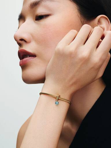 Marzo Pendente Cerchio Eterno Azzurro Marzo