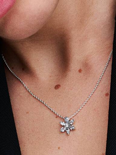 Collier Pendentif Herbier Scintillant