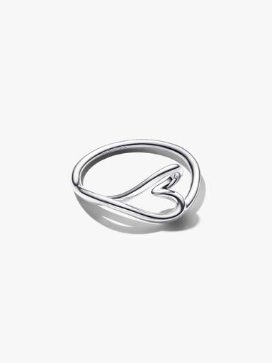 Petite Bague Cœur de Forme Organique
