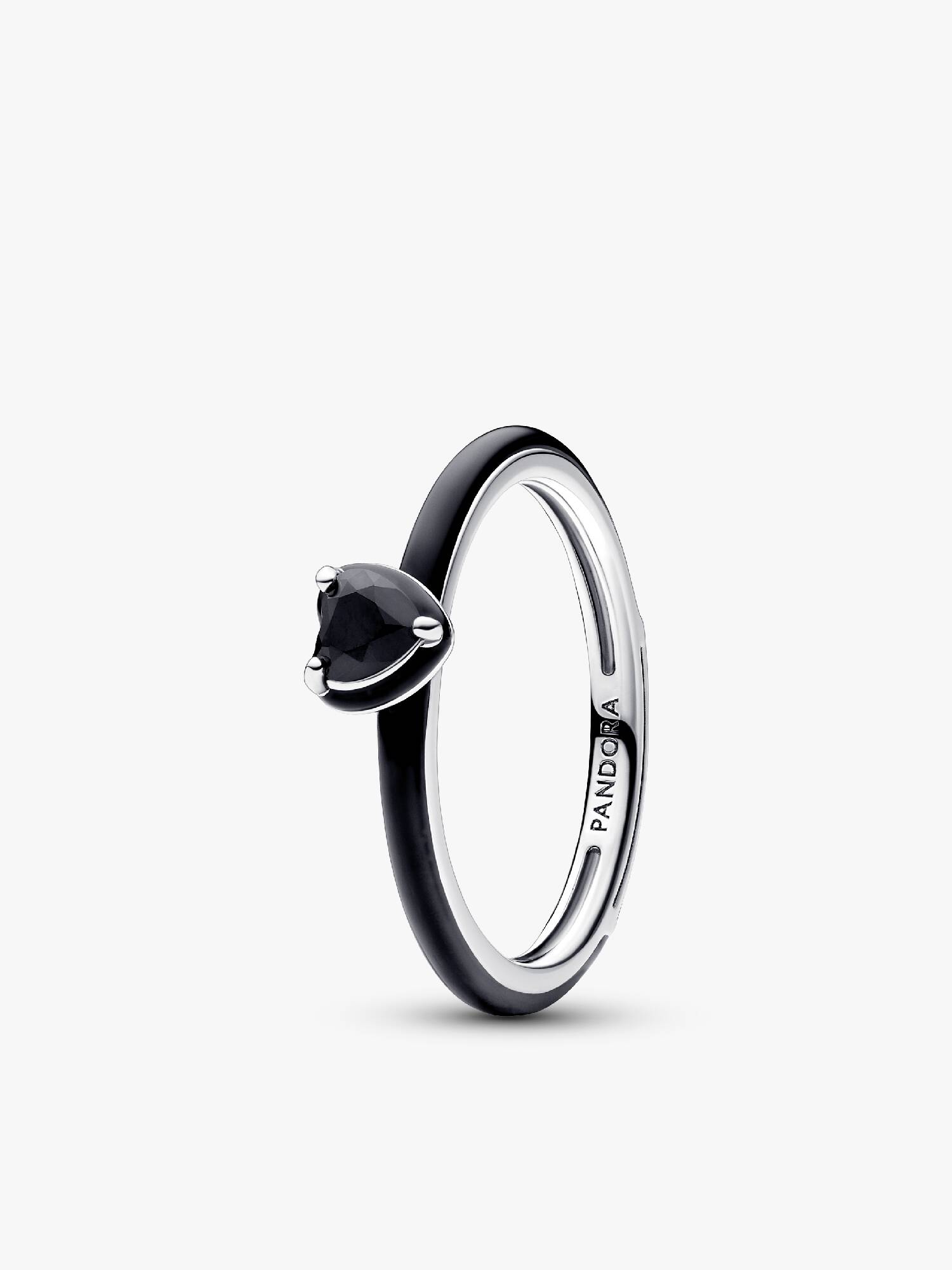 Schwarzes Chakra Herz Ring