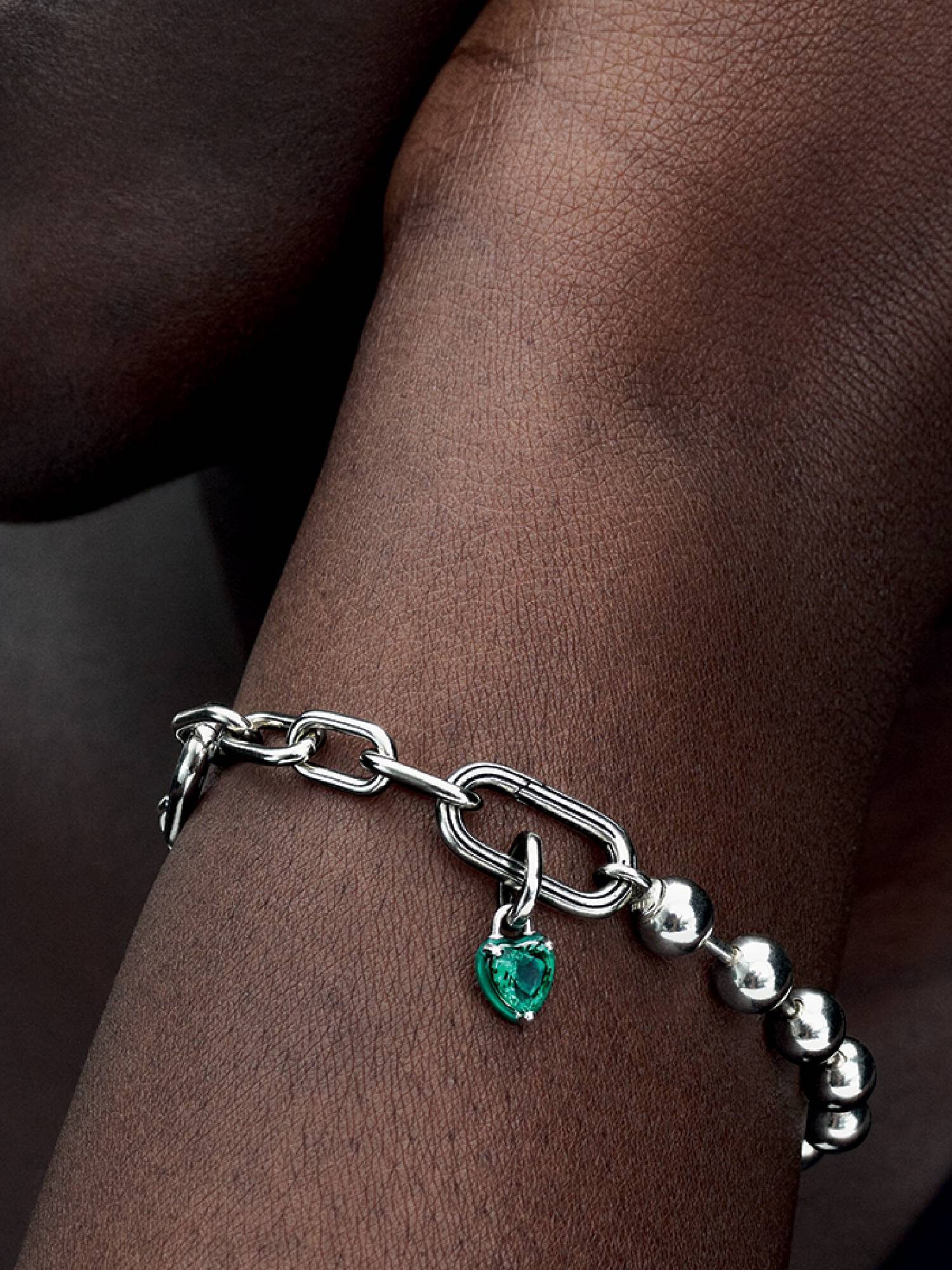 Charm Mini Pendente Green Chakra Heart