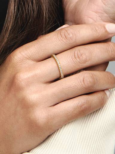 Bague Scintillement & Cœurs