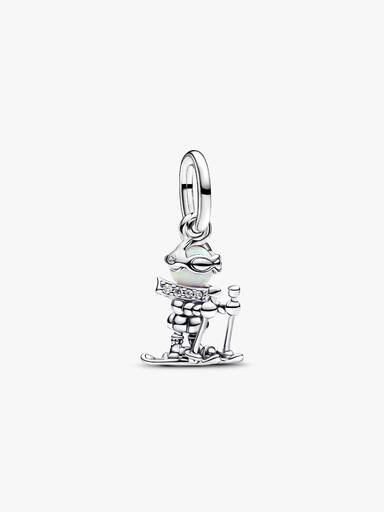 Skifahrer Charm-Anhänger