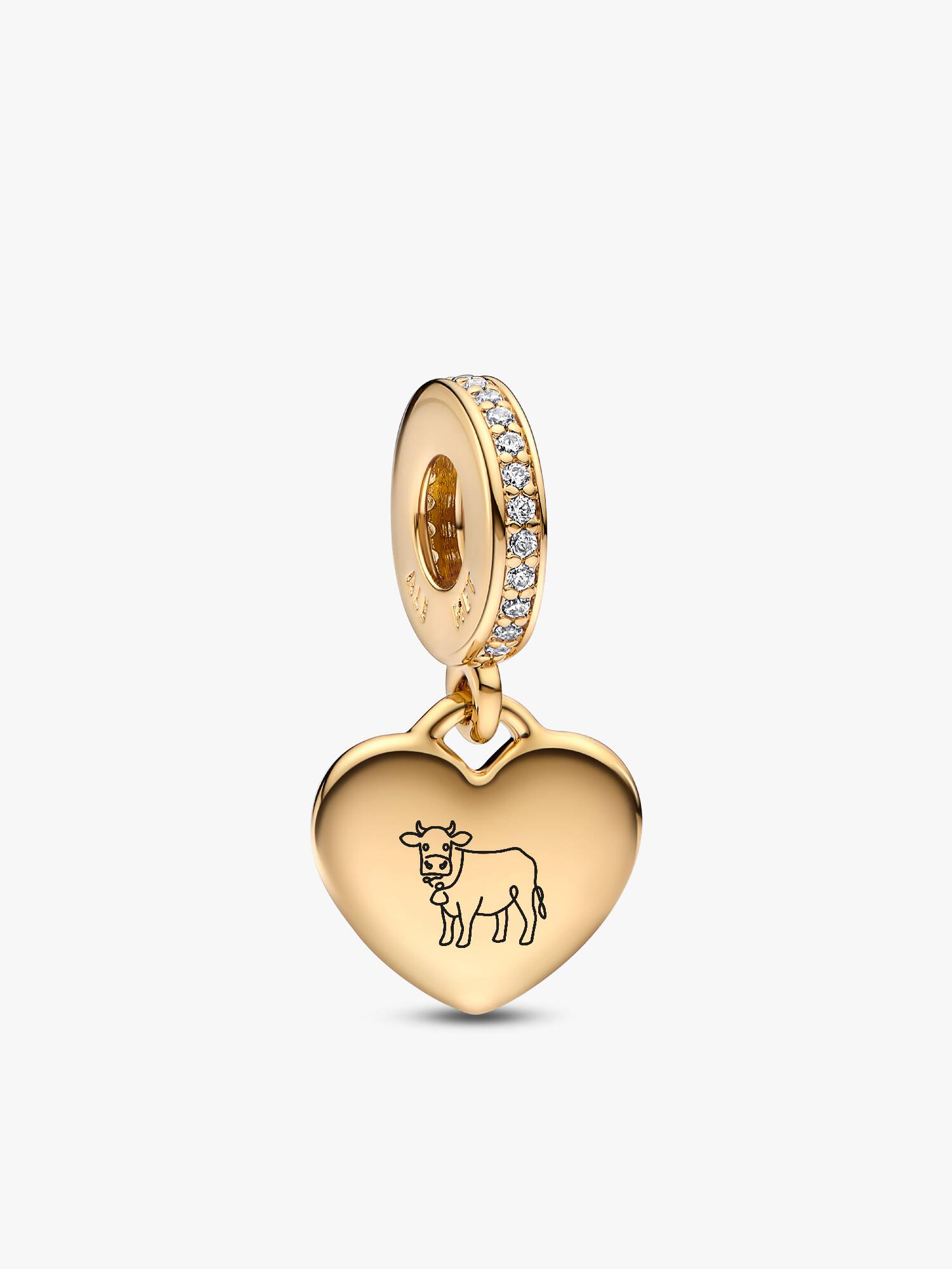 Charm pendente mucca