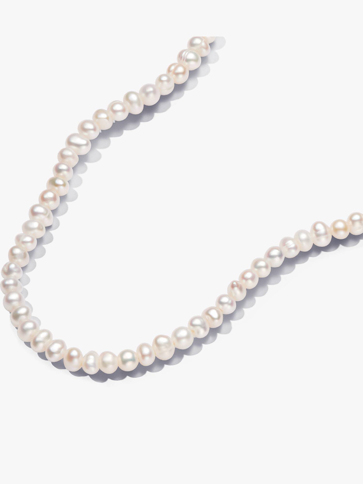 Collier Barre en T Perles de Culture d'Eau Douce Traitées