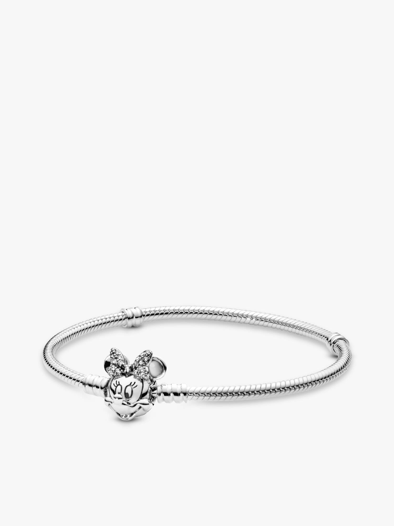 Disney Pavé Minnie Maus-Kugelverschluss Schlangen-Gliederarmband