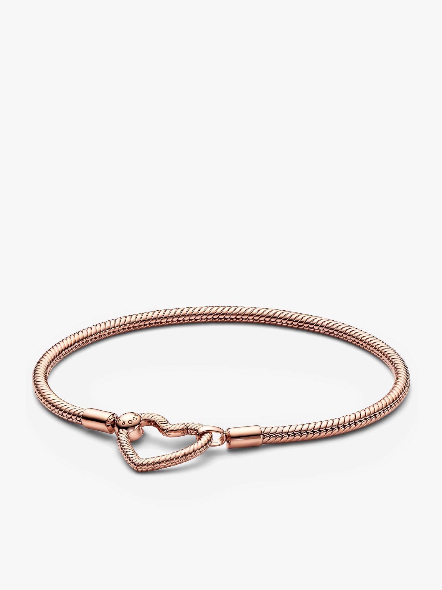 Pandora Moments Herzverschluss Schlangen-Gliederarmband