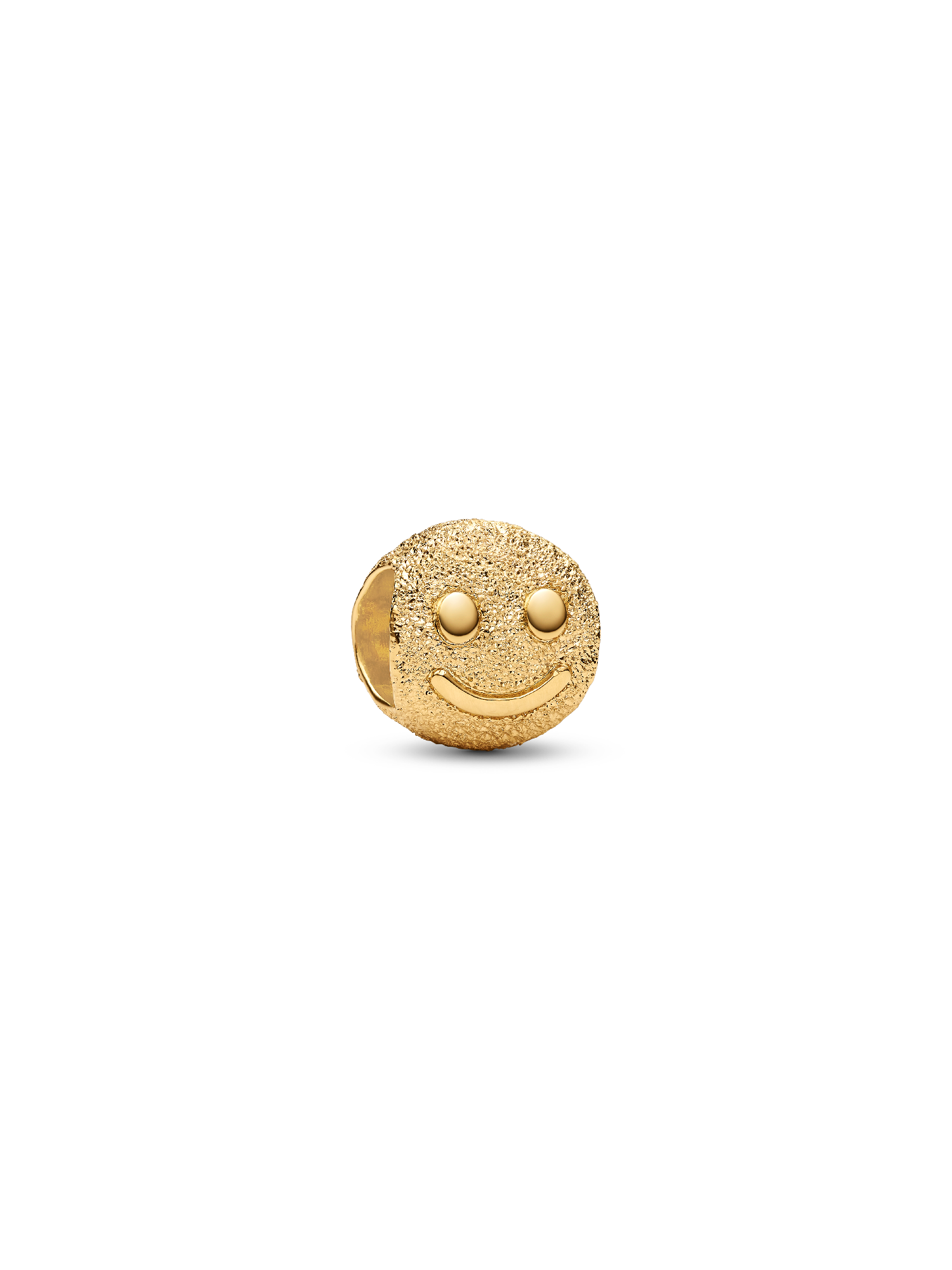 Strukturiertes Glückliches Gesicht Mini-Charm