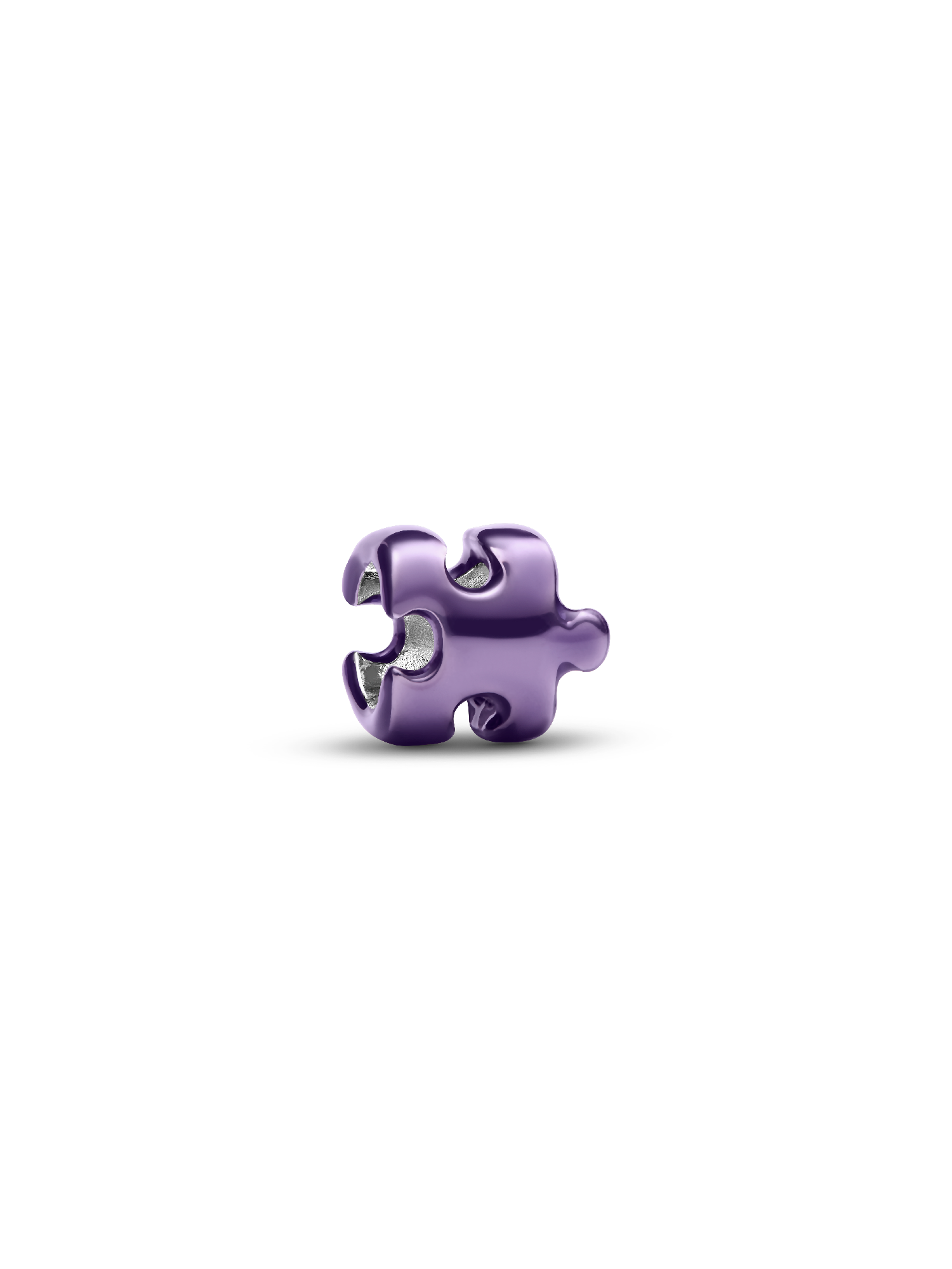 Violettes Puzzleteil Mini-Charm