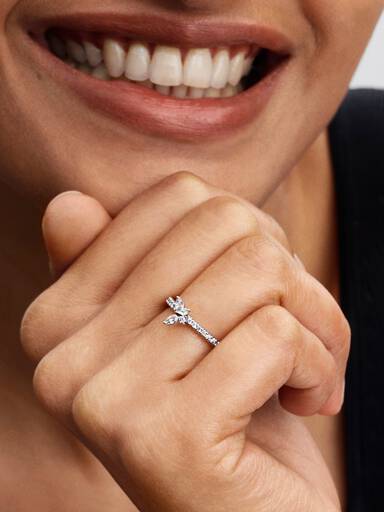 Anello Farfalla scintillante