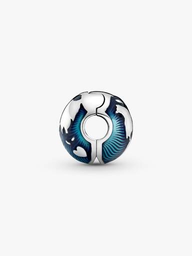 Blauer Globus Clip