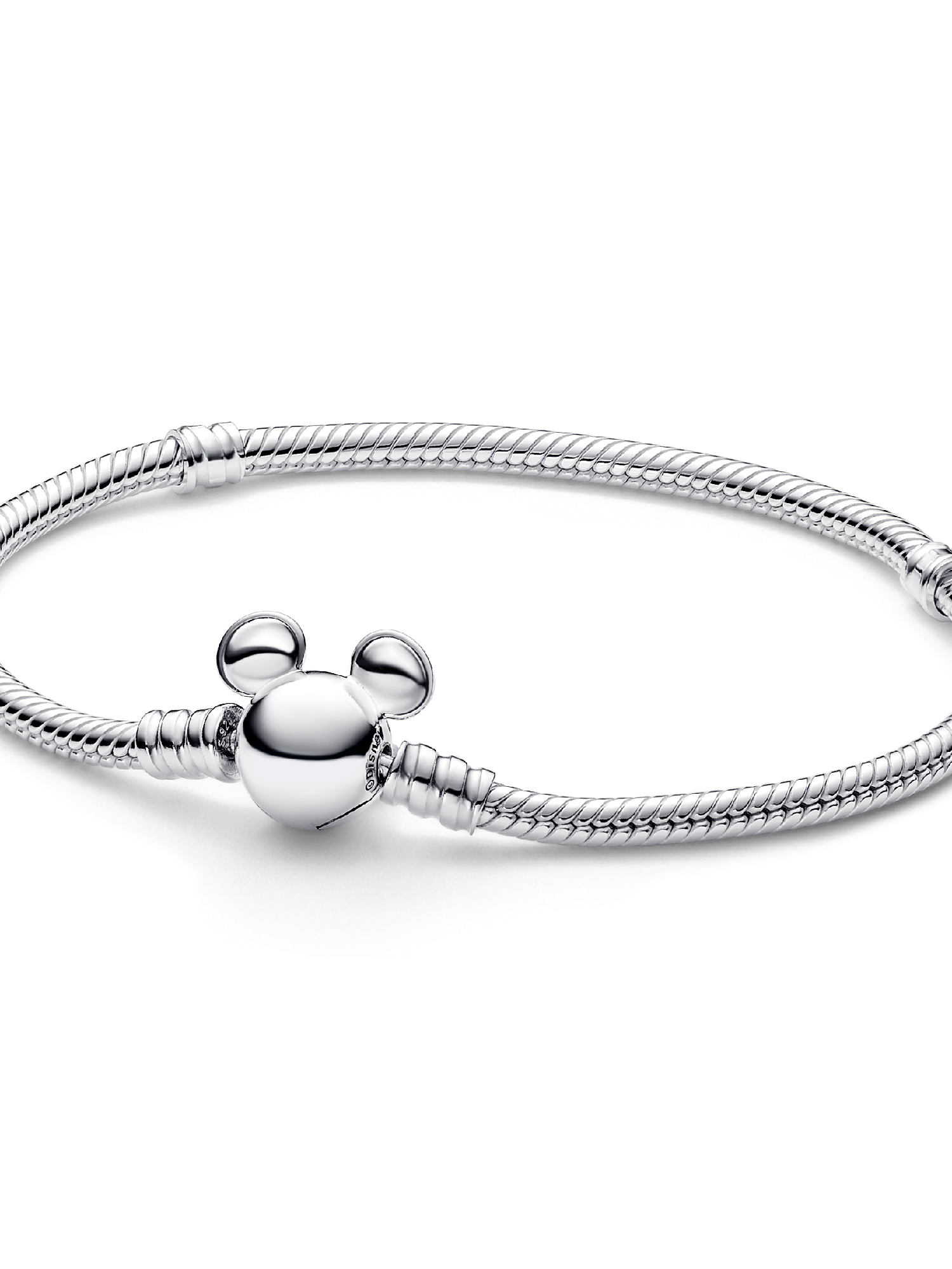 Bracelet Maille Serpent Fermoir Disney Mickey Moments