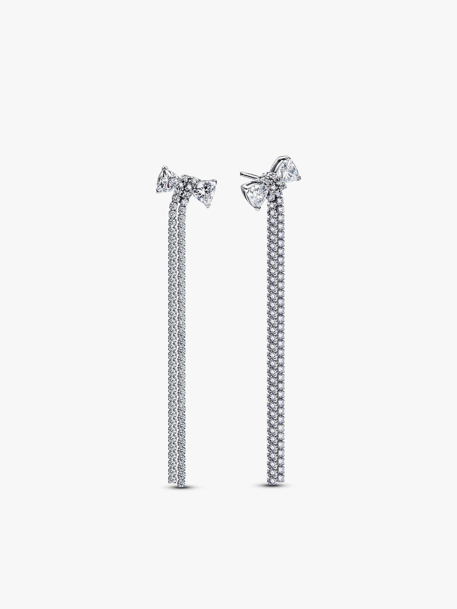 Pavé-Schleife Hängende Ohrringe