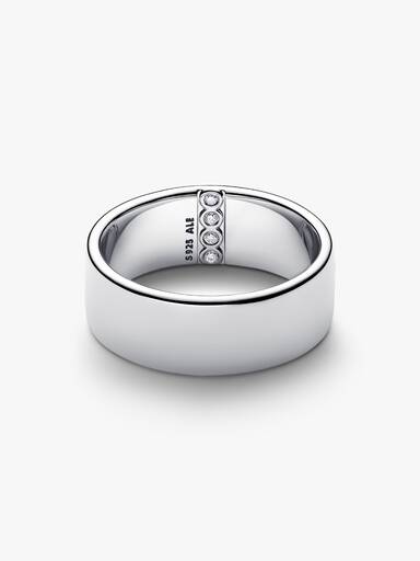 Gravierbares Breites Band Ring