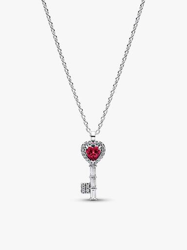 Set Chiave del cuore con collana e orecchini