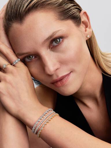 Bracelet Cœur Pierre Triple