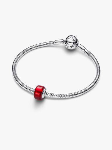 Charm in vetro di Murano rosso