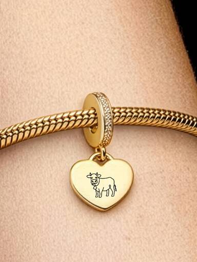 Charm pendente mucca