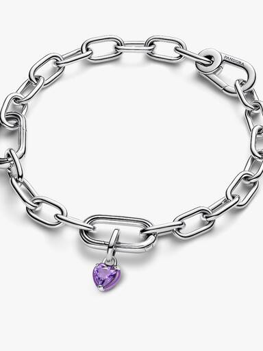 Charm Mini Pendente Purple Chakra Heart Pandora ME